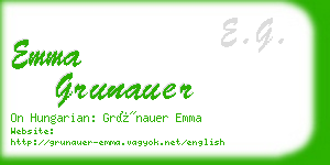emma grunauer business card